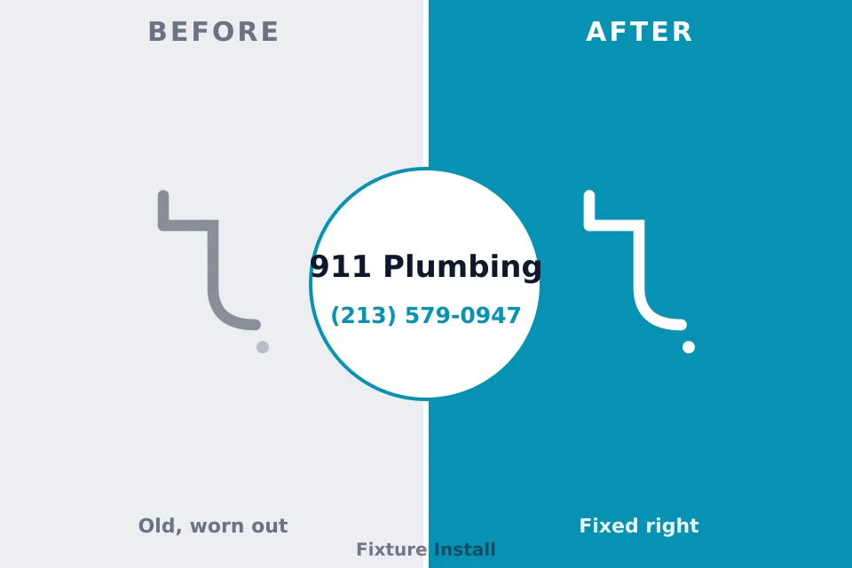 Before and after: plumbing company Cloverdale, VA